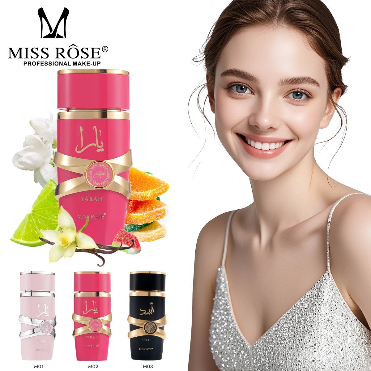 Perfume Fragrance Rose - MISS ROSE Unisex Floral Fruity Perfume