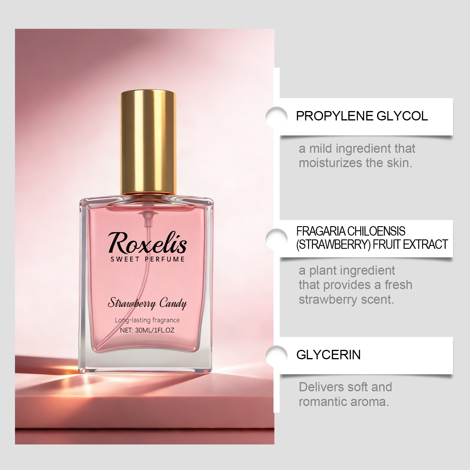 Strawberry Candy Sweet Fragran - Perfume Fresh Fragrance review and price