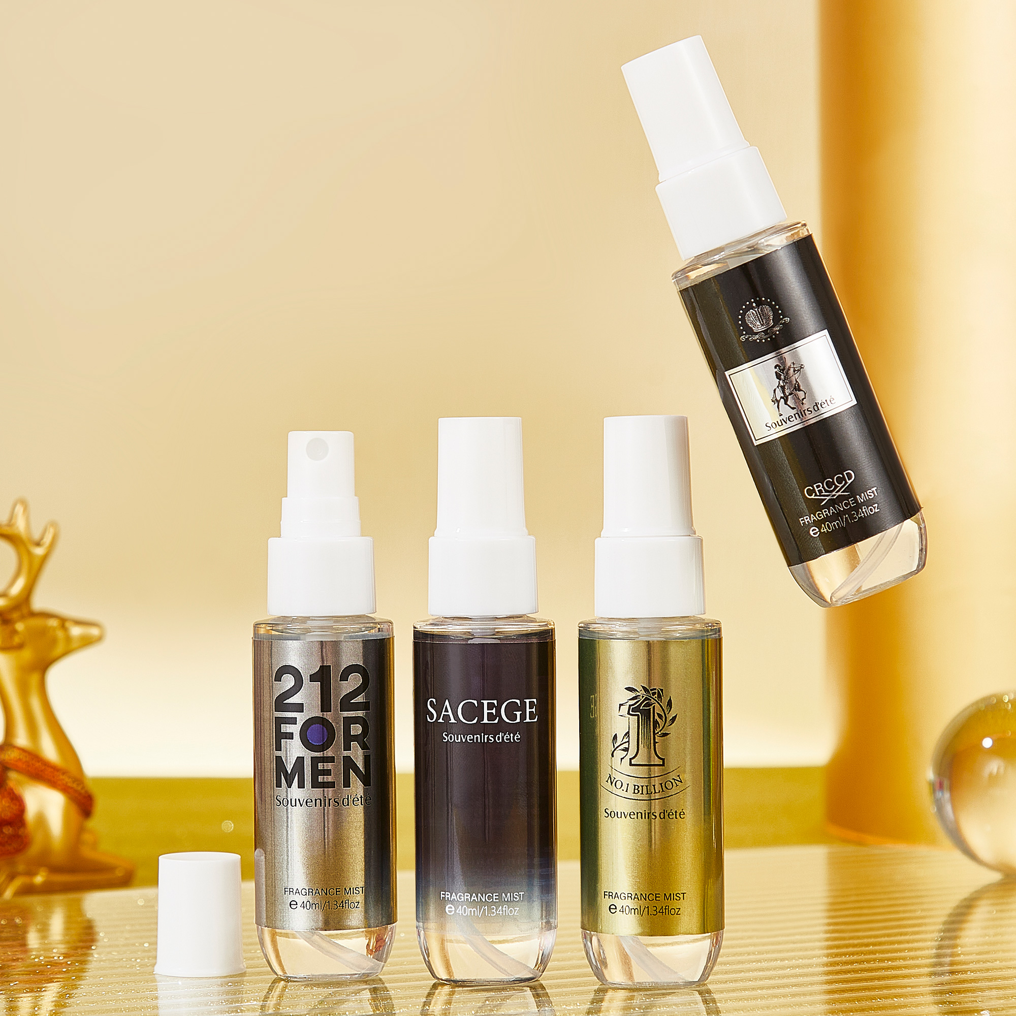 4pcs black gold men's perfume, - Perfume Fragrance Kit review and price
