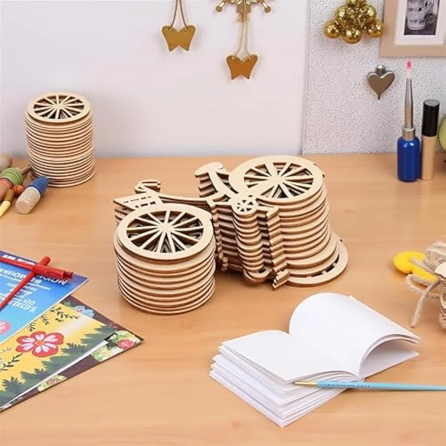10pcs Wooden Bicycle Ornaments - Oud Wood Chip review and price