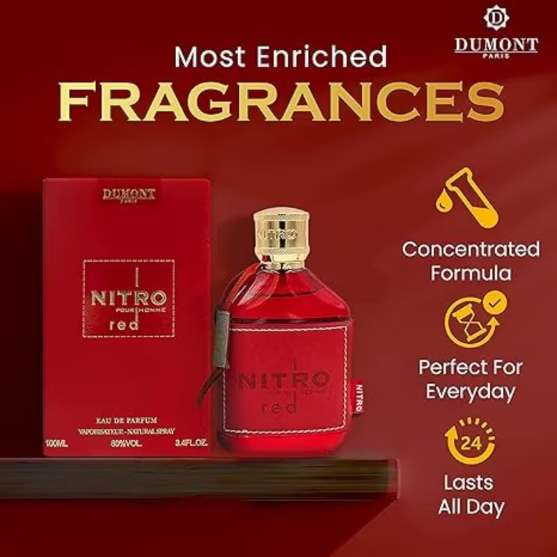 Dumont NITRO RED - 3.4oz - Eau - Perfume Luxury Fragrance review and price