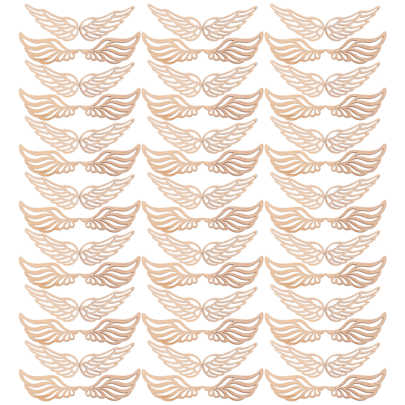 100Pcs Angel Wings Wooden Craf - Oud Wood Chip review and price