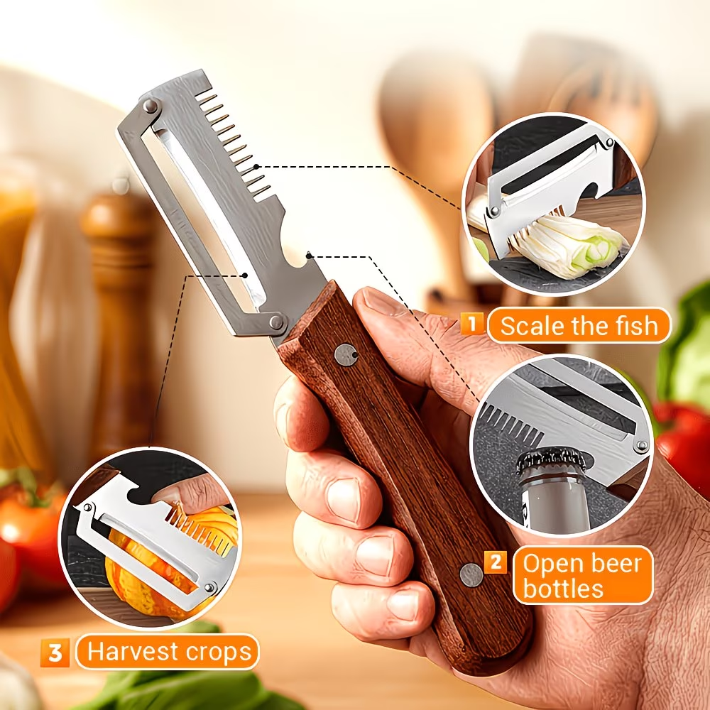 Stainless steel peeler with wo - Oud Wood Chip review and price
