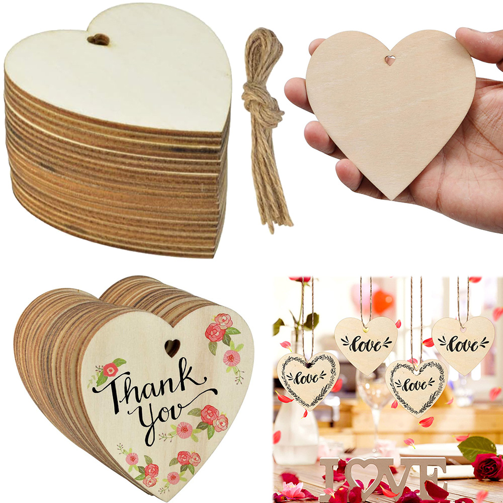 10/20/60Pcs Wood Heart Slices  - Oud Wood Chip review and price