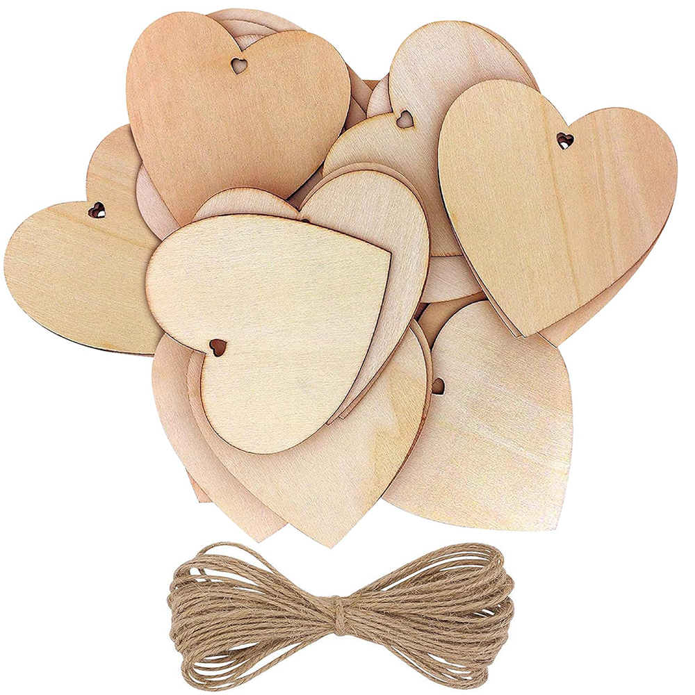 10/20/60Pcs Wood Heart Slices  - Oud Wood Chip review and price