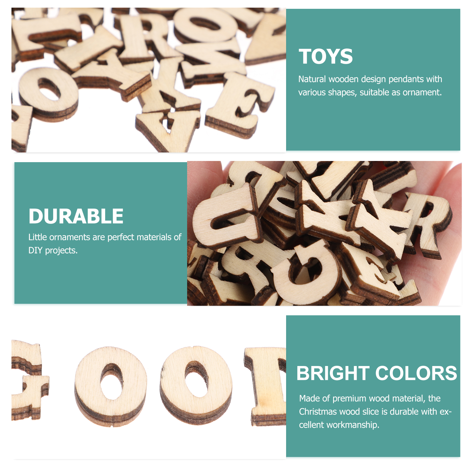 100pcs DIY Doodle Educational  - Oud Wood Chip review and price