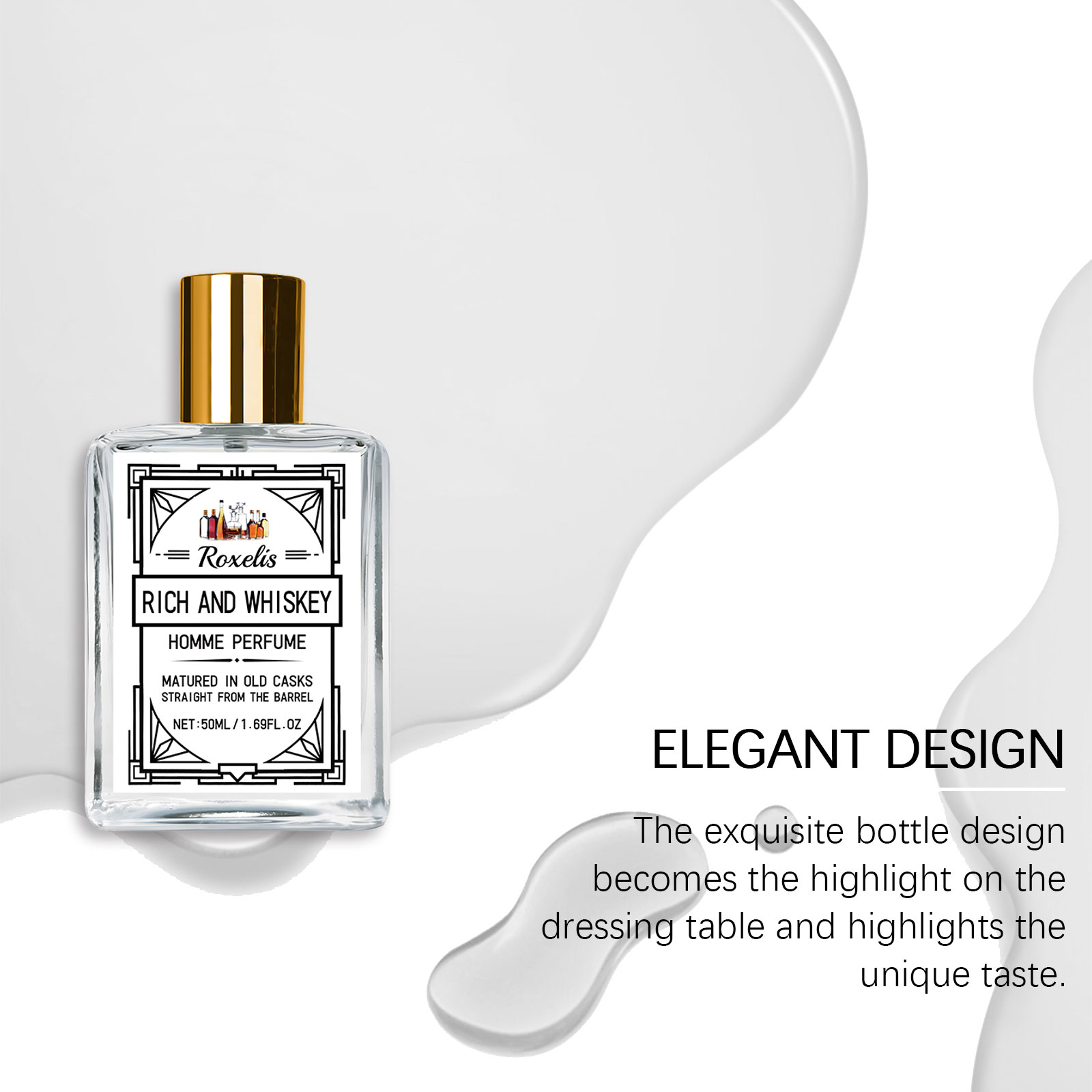Roxelis 50ml Charm Whisky Men' - Perfume Fresh Fragrance review and price