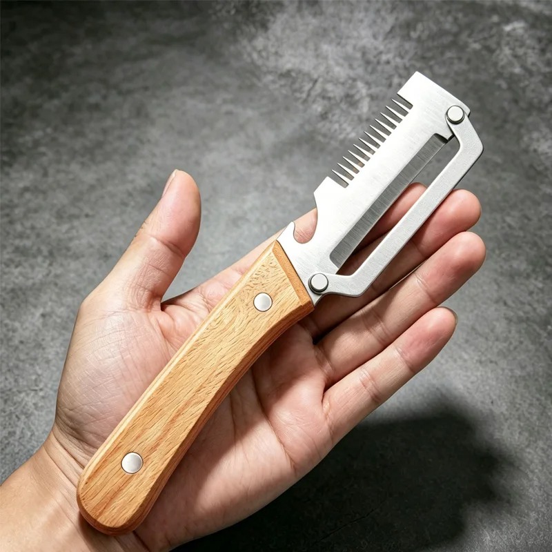 Kitchen Fruit Knife Peeler Veg - Oud Wood Chip review and price